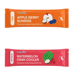 Try LapsUp free — one RISE + one REFRESH packet. Apple Berry Sunrise meets Watermelon Cran Cooler. Their water, upgraded. Dropping July 2026.
