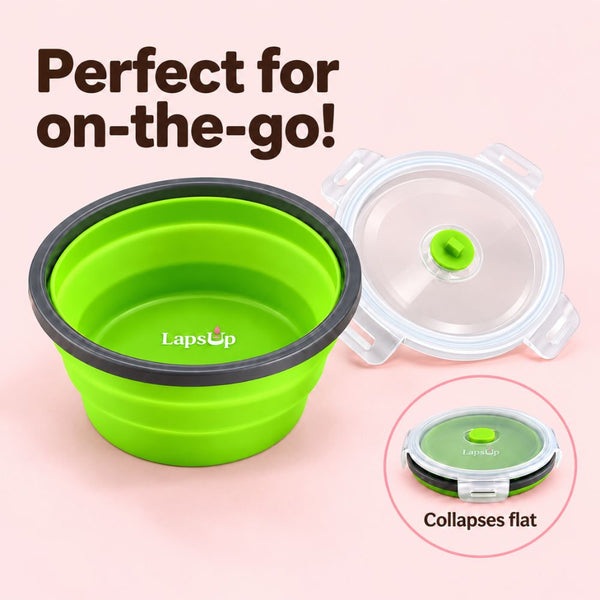 Collapsible Travel Bowl + Lid